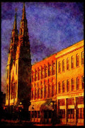 Cities 242080 Heritage Buildings On Sussex Drive A4 Limited Edition Watercolour Print