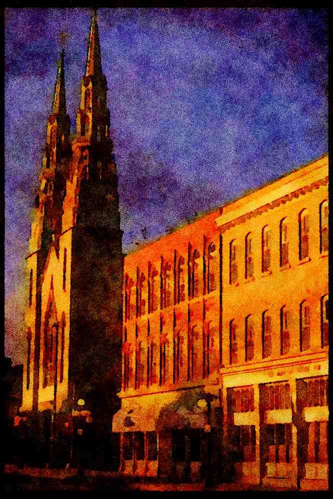 Cities 242080 Heritage Buildings On Sussex Drive A4 Limited Edition Watercolour Print