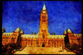 Cities 242085 Center Block, Parliament Hill A4 Limited Edition Watercolour Print