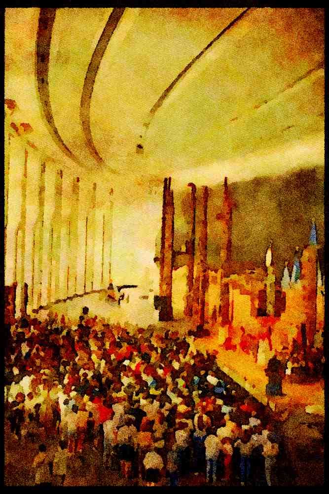 Cities 242094 Inidan Wedding, Museum Of Civilisation A4 Limited Edition Watercolour Print
