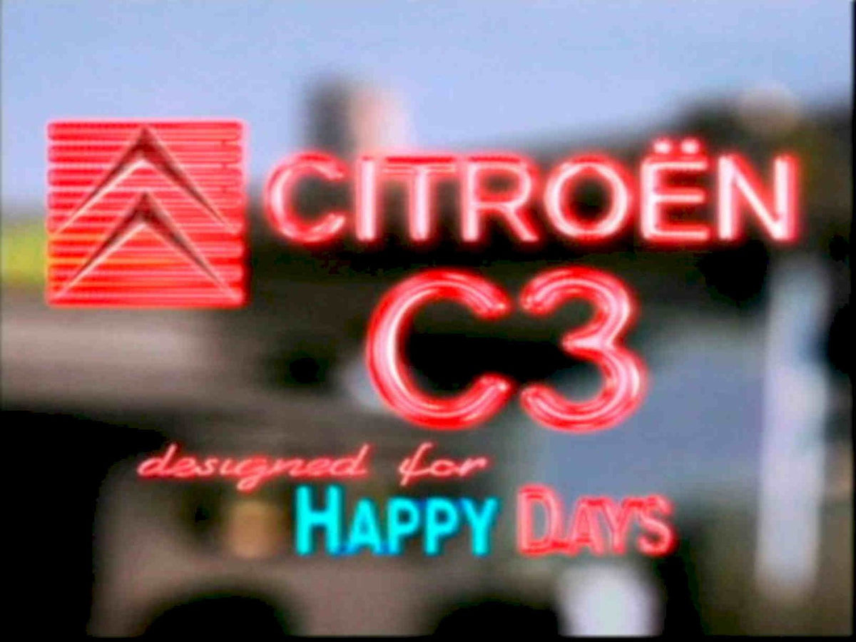 Citroen C3 Happy Vintage Retro Advert Poster A4 Photo Print