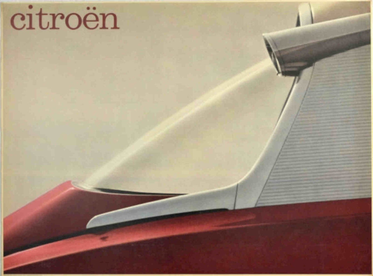 Citroen Ds Windshield Vintage Retro Advert Poster A4 Photo Print