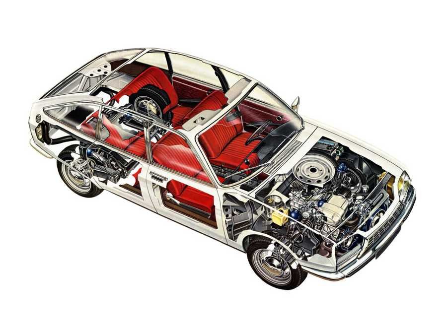 Citroen GS 1970 2048x1536 cutaway A4 Photo Print