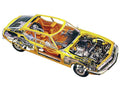 Citroen SM cutaway A4 Photo Print
