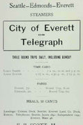 City Everett Steamers Vintage Retro Advert Poster A4 Photo Print