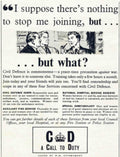 Civil Defence Duty Vintage Retro Advert Poster A4 Photo Print