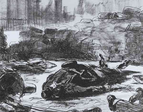 Civil war by Manet A4 Photo Print