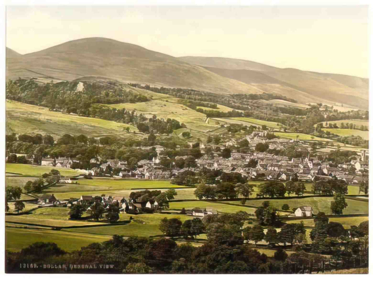 Clackmannanshire Dollar General View Vintage A4 Photo Print