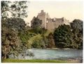 Clackmannanshire Doune Castle from the Teith Vintage A4 Photo Print