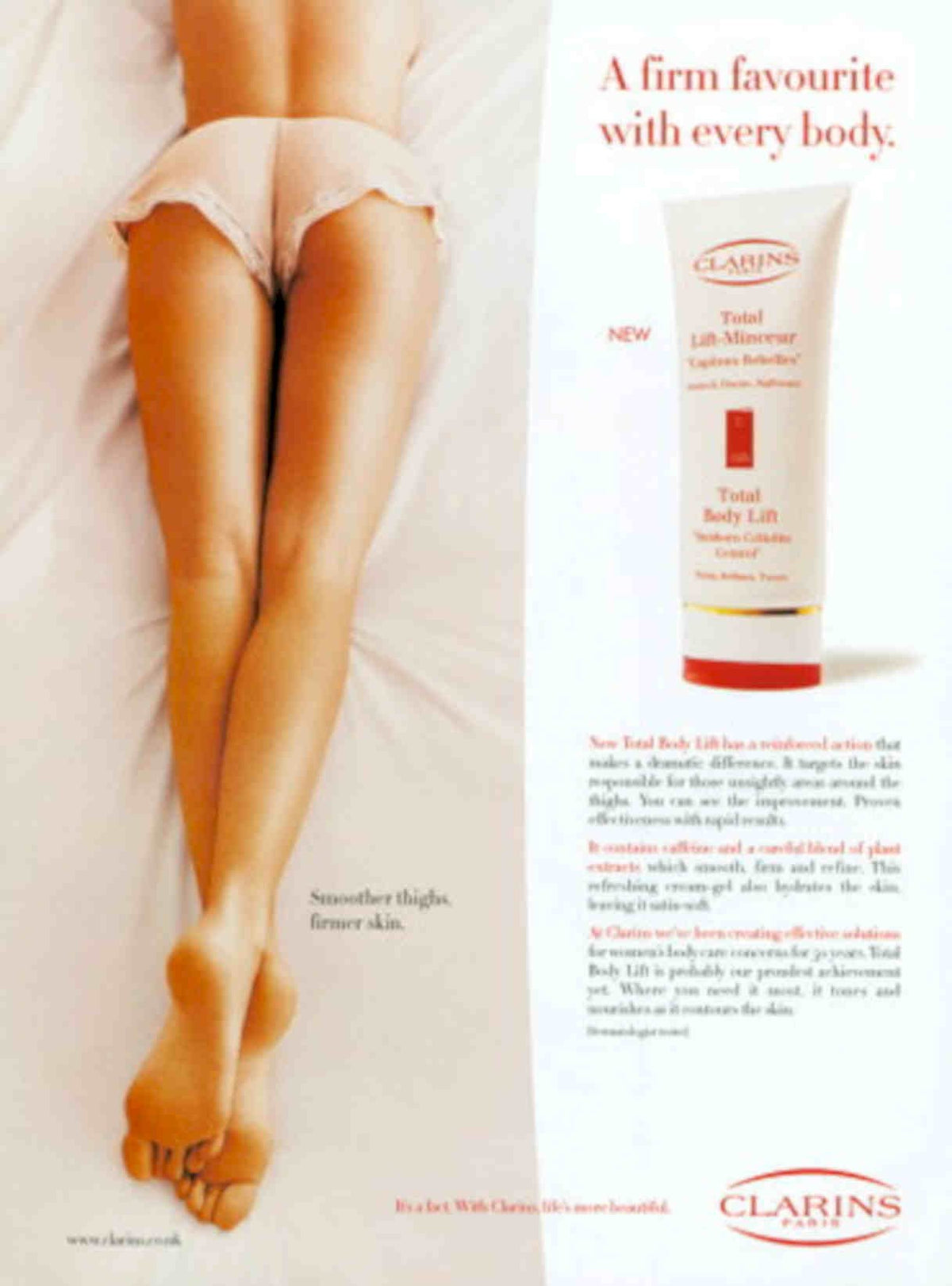 Clarins Total Body Vintage Retro Advert Poster A4 Photo Print
