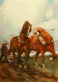Clark Christopher 1875 1942 The New Book Horse 1911 Suffolk horses A4 Photo Print