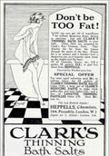 Clarks Bath Salts Vintage Retro Advert Poster A4 Photo Print