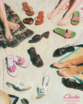 Clarks Summer Sandals Vintage Retro Advert Poster A4 Photo Print