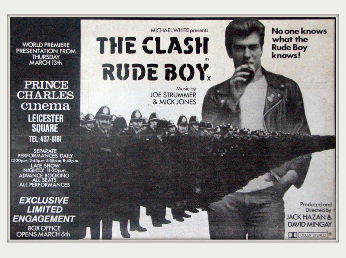 Clash Rude Boy Vintage Retro Advert Poster A4 Photo Print