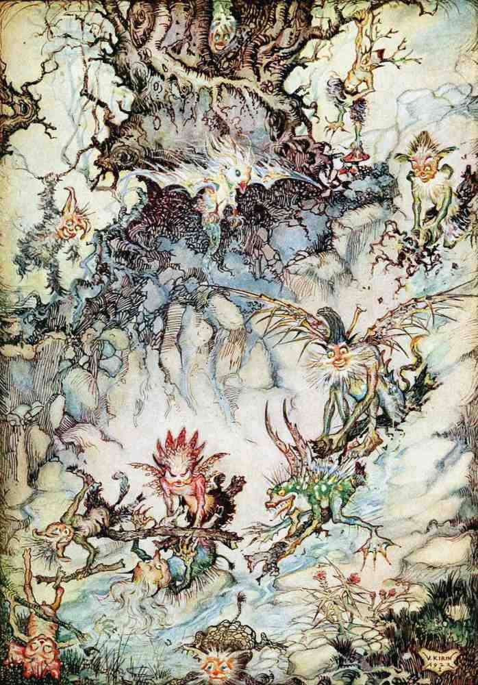 Classic Vintage v1 Page 091 Fairy Art Vintage Illustration A4 Photo Print