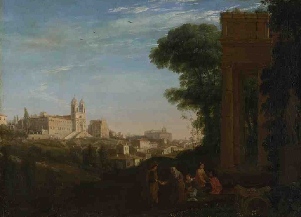 Claude A View in Rome A4 Photo Print