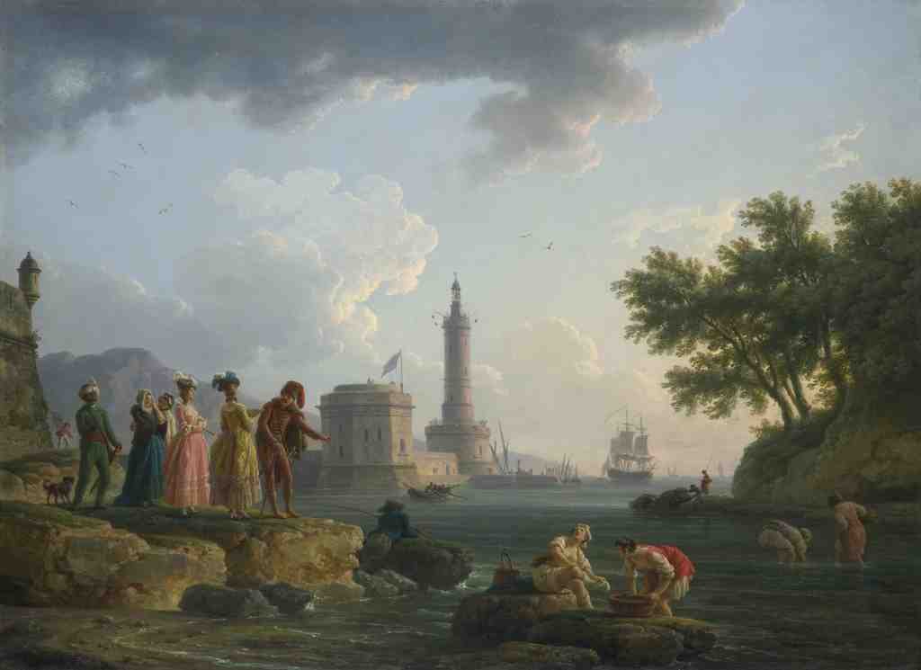 Claude Joseph Vernet A Sea Shore A4 Photo Print