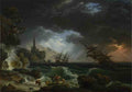 Claude Joseph Vernet A Shipwreck in Stormy Seas A4 Photo Print