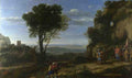 Claude Landscape with David at the Cave of Adullam A4 Photo Print