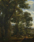 Claude Landscape with a Goatherd and Goats A4 Photo Print
