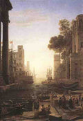 Claude Lorrain Embarkation Of St Paula Romana At Ostia A4 Photo Print