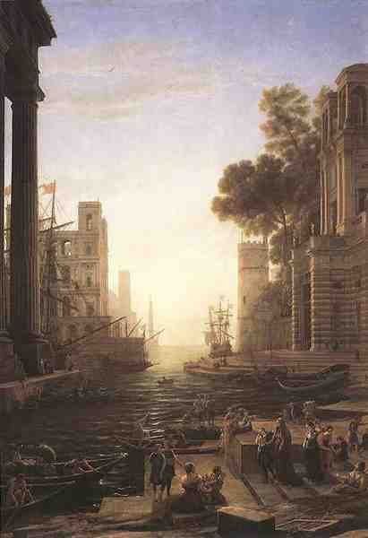 Claude Lorrain Embarkation Of St Paula Romana At Ostia A4 Photo Print