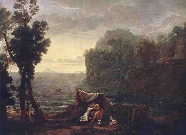 Claude Lorrain Landscape With Acis And Galathe A4 Photo Print