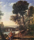 Claude Lorrain Landscape With Apollo Guarding The Herds Of Admetus A4 Photo Print