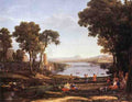 Claude Lorrain Landscape With Dancing Figures A4 Photo Print