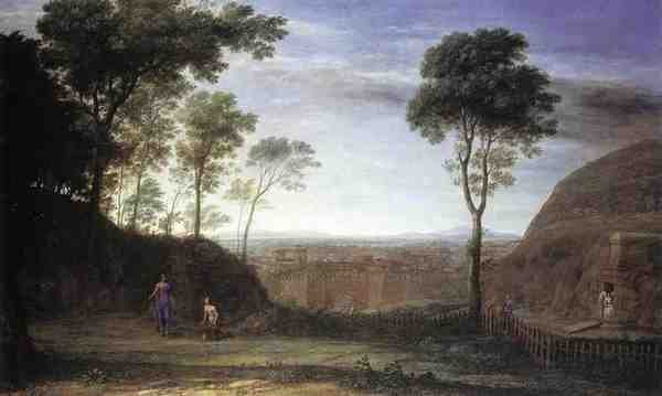 Claude Lorrain Landscape With Noli Me Tangere Scene A4 Photo Print