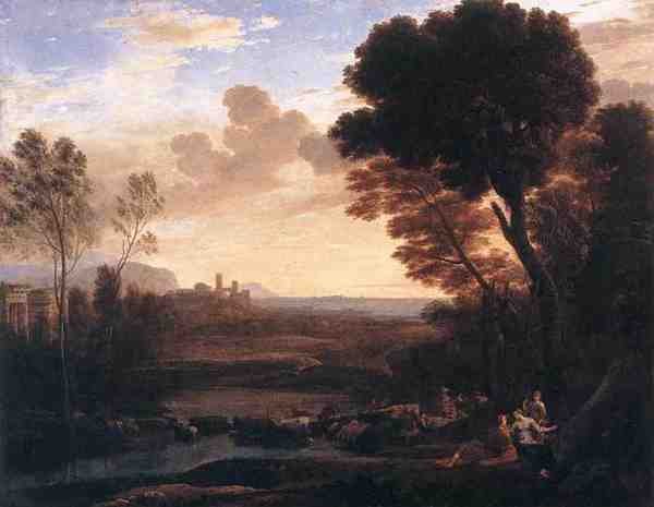 Claude Lorrain Landscape With Paris And Oenone A4 Photo Print
