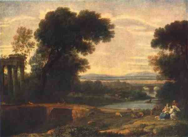Claude Lorrain Landscape With The Rest On The Flight Into Egypt 1666 A4 Photo Print