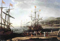 Claude Lorrain Marine With The Trojans Burning Their Boats A4 Photo Print