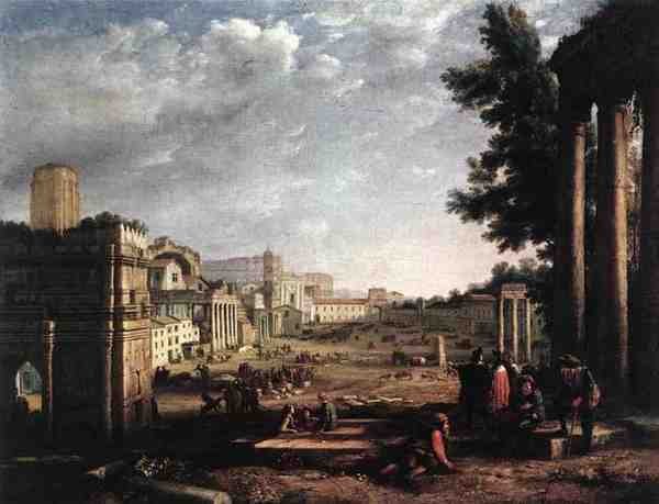 Claude Lorrain The Campo Vaccino Rome A4 Photo Print
