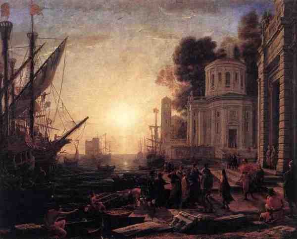 Claude Lorrain The Disembarkation Of Cleopatra At Tarsus A4 Photo Print
