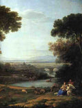 Claude Lorrain The Rest On The Flight Into Egypt Detail A4 Photo Print