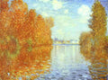 Claude Monet Autumn At Argenteuil Art A4 Photo Print UK