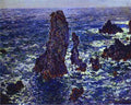 Claude Monet Cliffs At Belle Ile Art A4 Photo Print
