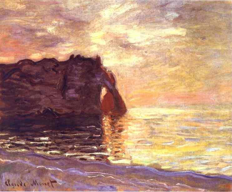 Claude Monet Etretat. The End Of The Day Art A4 Photo Print