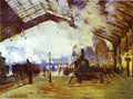 Claude Monet Gare Saint Lazare The Train From Normandy Art A4 Photo Print