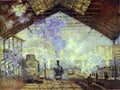 Claude Monet Gare Saint Lazare, Pari Art A4 Photo Print