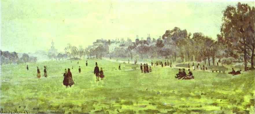 Claude Monet Green Park Art A4 Photo Print
