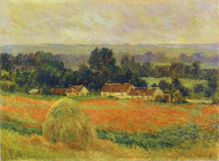 Claude Monet Haystack At Giverny Art A4 Photo Print