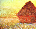 Claude Monet Haystack At The Sunset Near Giverny Art A4 Photo Print