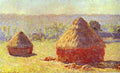 Claude Monet Haystack. End Of The Summer. Morning Art A4 Photo Print