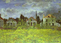 Claude Monet Houses At Argenteuil Art A4 Photo Print