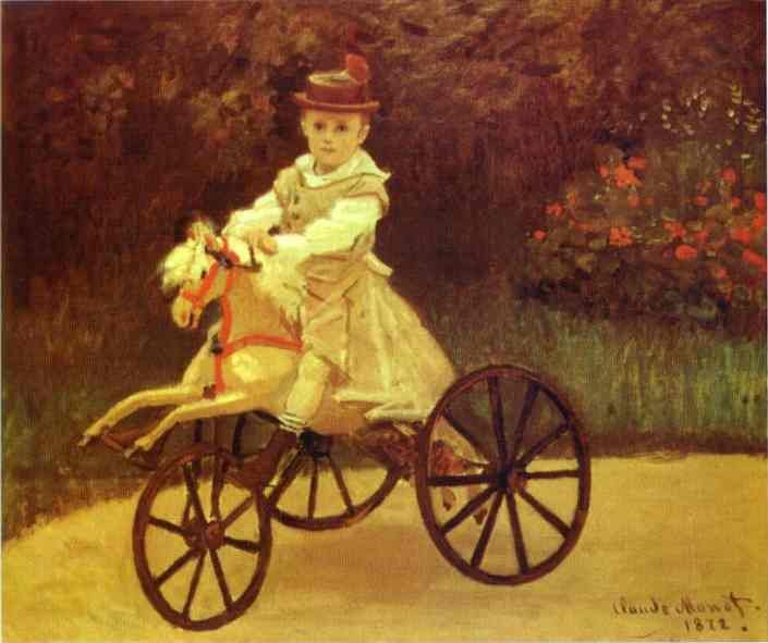 Claude Monet Jean Monet On A Mechanical Horse Art A4 Photo Print