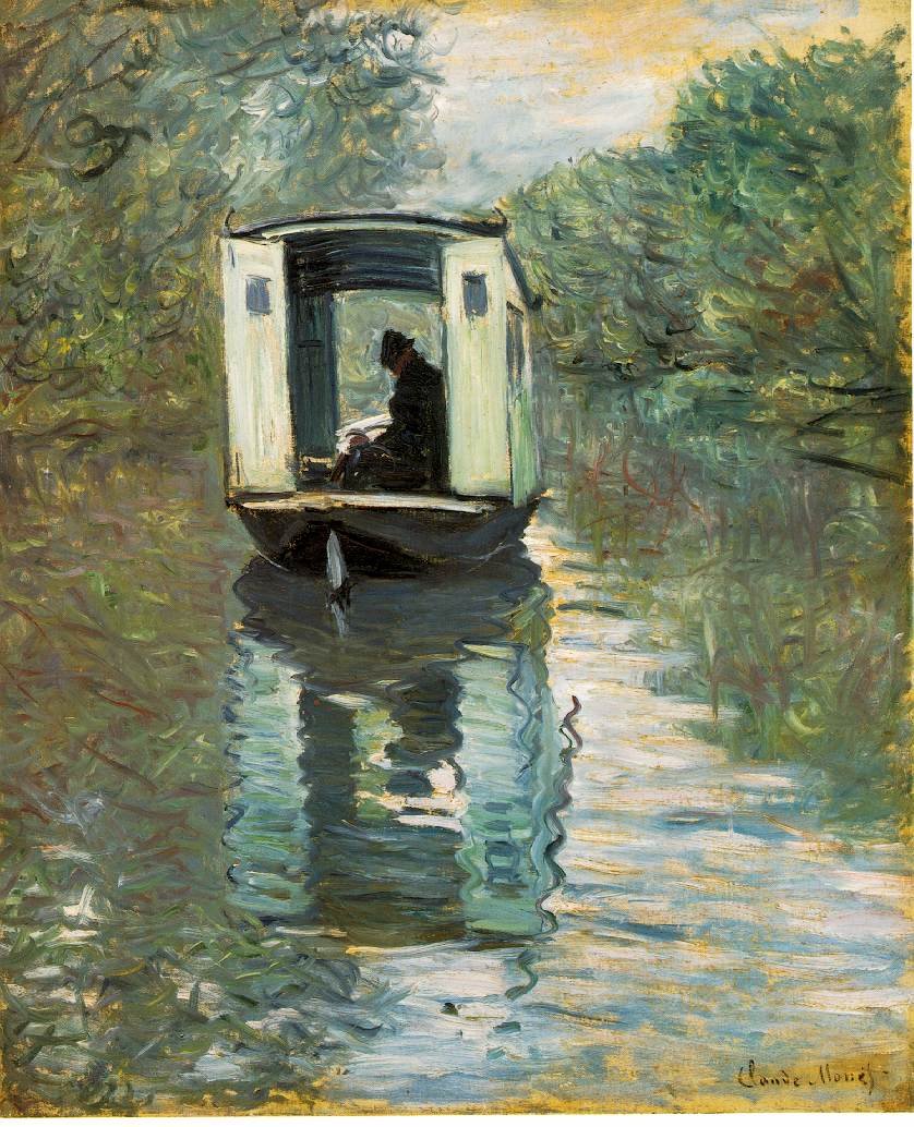 Claude Monet Le Bateau Atelier Art A4 Photo Print