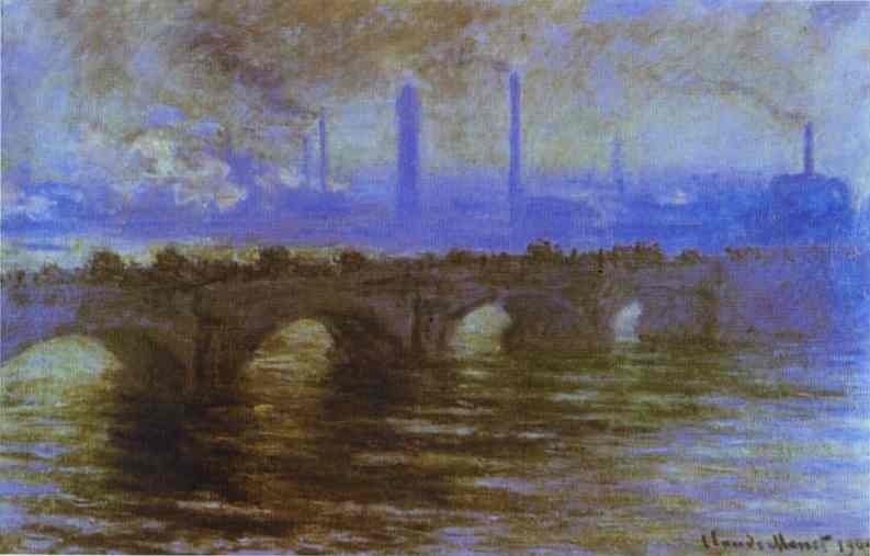 Claude Monet London. The Waterloo Bridge Art A4 Photo Print