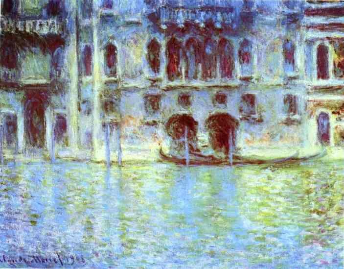 Claude Monet Palazzo Da Mula. Venice Art A4 Photo Print